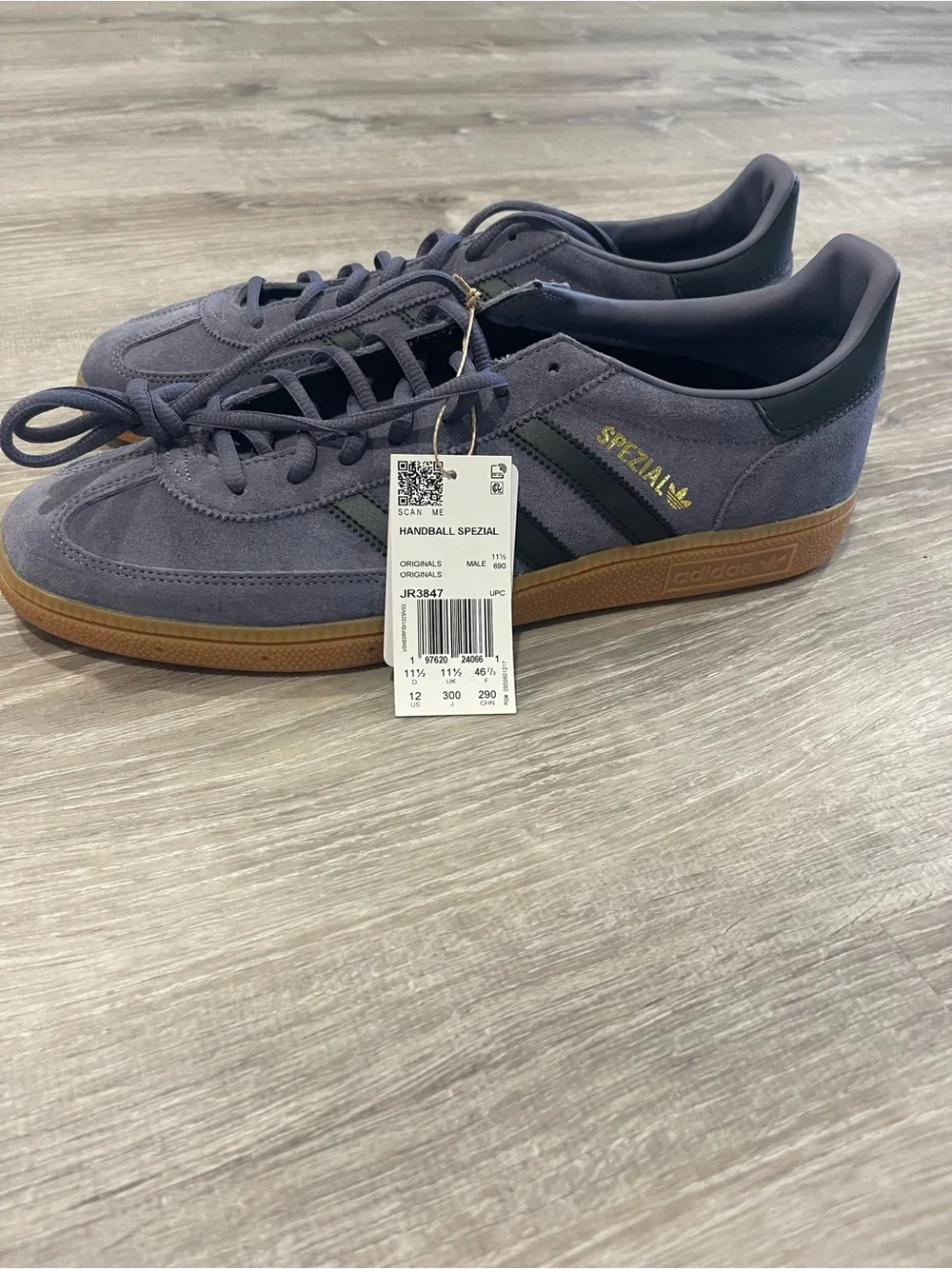 adidas Spezial Men's Suede Sneakers - Grey with Black & Gum